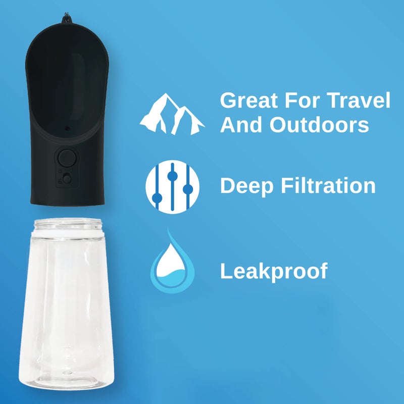 Pets First Portable PET Travel DOG on-the-go CAT WATER BOTTLE. Best Leak-Proof Water fountain for small cats, dogs. 12oz - Image 5